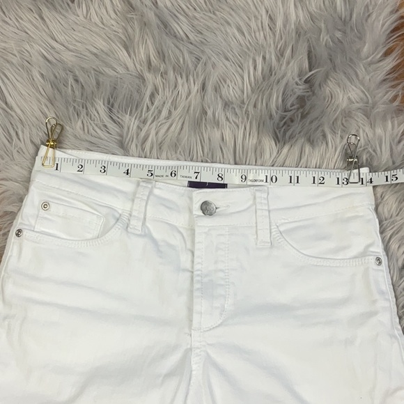 NYDJ Boyfriend Straight Leg White Jean - Picture 7 of 14